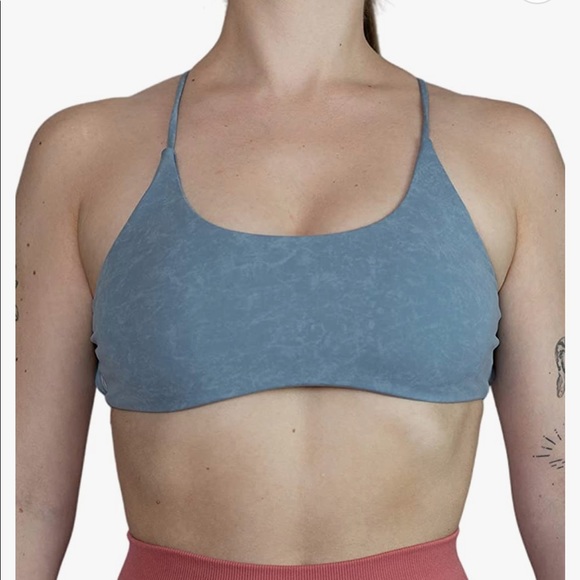 Strappy Back Sports Bra Top Size Small - Picture 3 of 4